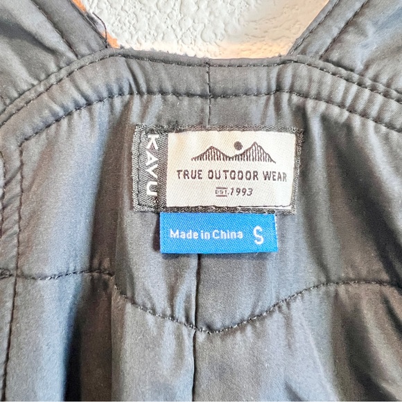 KAVU Pocatello Fleece Bib Overalls S Heritage Winds Fair Isle Nordic Snow Ski - Picture 10 of 15